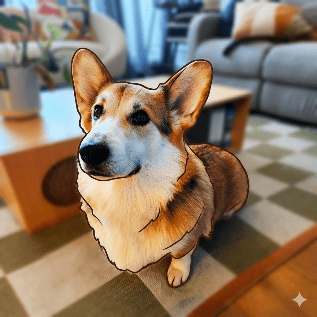 Macchiato, our corgi